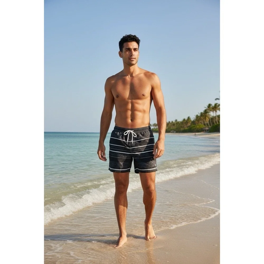 Arcweg Mens Swimming Trunks 2 in 1 with Boxer Liner 5.5